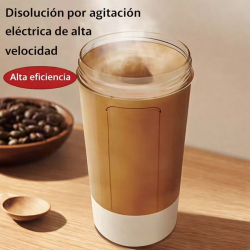 Shaker Eléctrico Pro: Vaso Batidor Automático de Alta Potencia para Proteína y Suplementos. Mezcladora Portátil Recargable USB, Sin Grumos, Diseño Deportivo.